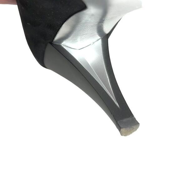 CHARLES JOURDAN Paris Black Suede Heels US 9,5-10 - Picture 10 of 15
